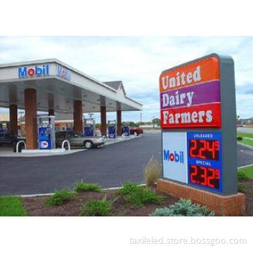 Digital Wireless Waterproof LED Gas Price Signs 12 inch CE